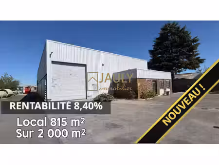 local indus. 815 m² env./2 000 m² - renta 8 4%