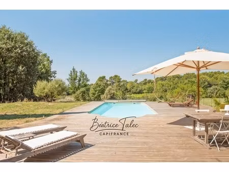 maison contemporaine 5 pièces au cœur des vignes  piscine  6000m2 terrain arboré  magnifiq