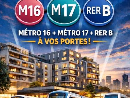 ideal investisseur ou premier achat studio 33m² a 10minutes rer b+m16+m17