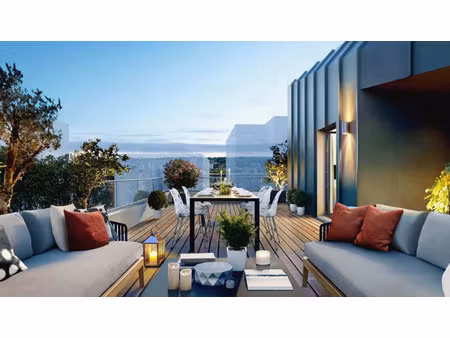 magnifique 3 pieces 74m² avec terrasse et jardin suspendu de 46m²+ loggia 5m² parking !!!