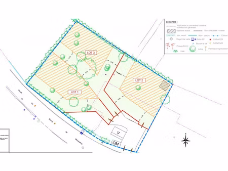 terrain à bâtir de 431 m2 au bourg de mouguerre