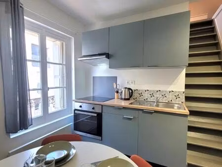 charmant t1 bis en duplex meublé 35 m² au sol - quartier giraudeau à tours