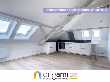 strasbourg cronenbourg - beau studio meublé récent
