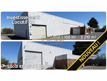 investissez x2 - 2 batiments loués 115 k€