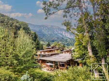 propriété de 10 chambres  à courte distance de marche des pistes de ski  jardin privé avec