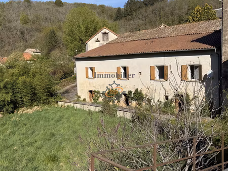 cénomes  maison de village avec terrain.