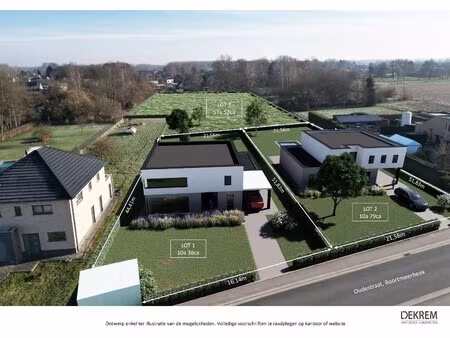 prachtige villagrond te boortmeerbeek.