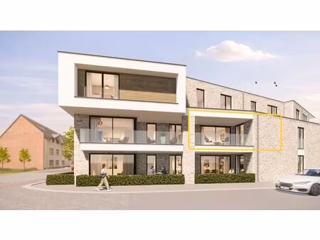 ruim appartement (104 m²) met 2 slpk en overdekt terras.