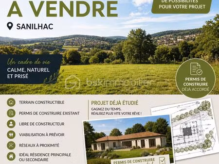terrain de 1 411 m² à sanilhac