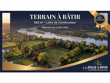 terrain 582 m² — libre de constructeur — viabilisé — mau