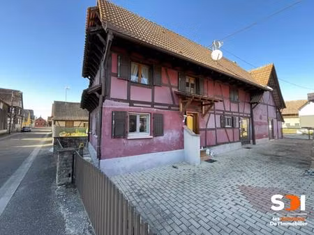 sermersheim - maison 120m² sur 1 65 ares avec cour + pkg - sermersheim