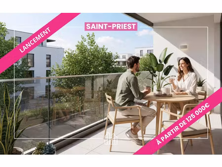 vente appartement neuf 4 pièces 81m2 saint-priest - 383000 € - surface privée