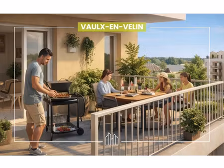 vente appartement neuf 3 pièces 60m2 vaulx-en-velin - 230000 € - surface privée