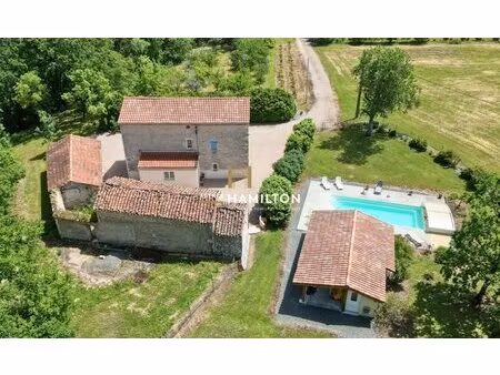 authentique corps de ferme en pierre - proche de cordes