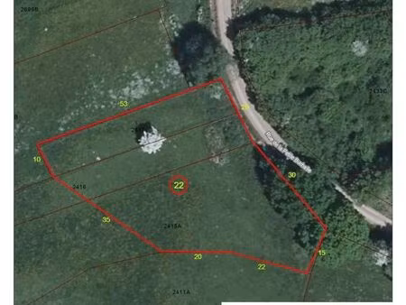 terrain à bâtir à vendre de 2200 m² à fauvillers (vbe14129)
