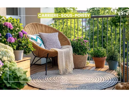 vente appartement neuf 3 pièces 57m2 carrières-sous-poissy - 305289 € - surface privée