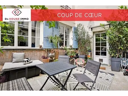 charmant 2 pièces de 42 m² avec sa cour privative arborée de 20 m²