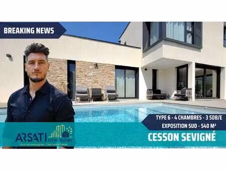 vente maison piscine à cesson-sévigné (35510) : à vendre piscine / 168m² cesson-sévigné