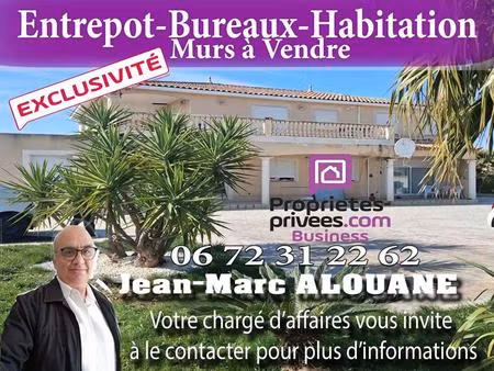 exclusivite   vic la gardiole - entrepot  habitation
