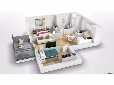 location appartement 3 pièces à saint-malo (35400) : à louer 3 pièces / 52m² saint-malo