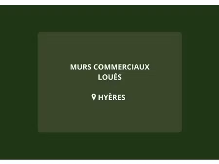 murs commerciaux loués