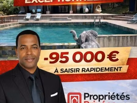 domaine villa f4 + 2 studio + 2 bungalows + vue mer + cash-flow 21k/mois - le marin