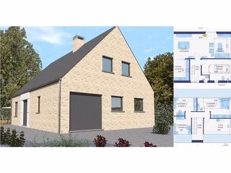 maison à vendre avec garage et 3 chambres   braine-le-château (vbe13811)