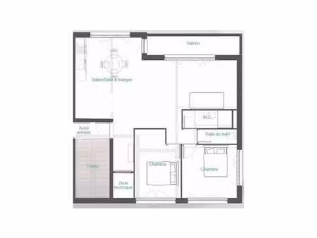 vente appartement 3 pièces à saint-gilles-croix-de-vie (85800) : à vendre 3 pièces / 60m² 