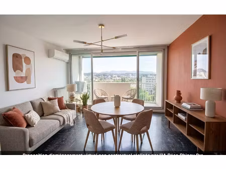 appartement marseille 10 55.36 m² t-2 à vendre  110 000 €