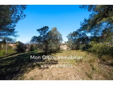 référence : 6517-abo. - terrain à bâtir de 1060 m2 piscinable  calme et sécurisé   permis 