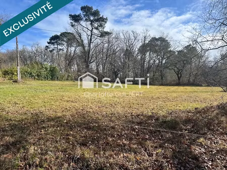 vente terrain 1613 m² à pompogne (47420)  54 500 €