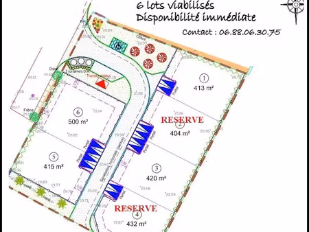 vente terrain 420 m² à dax (40100)  95 000 €