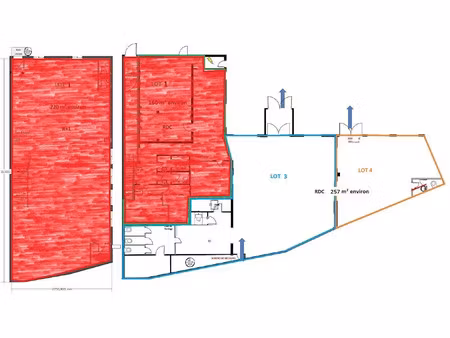 vente locaux professionnels 257 m² à saint-junien (87200)  218 000 €