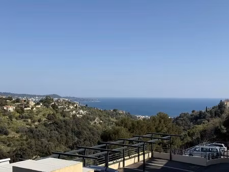 duplex rénové 3 pièces - 65m² - calme  verdure et vue mer dégagée
