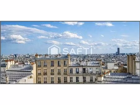 grand 2 pièces haut montmartre  possible 3 pièces - vue exceptionnelle sur paris