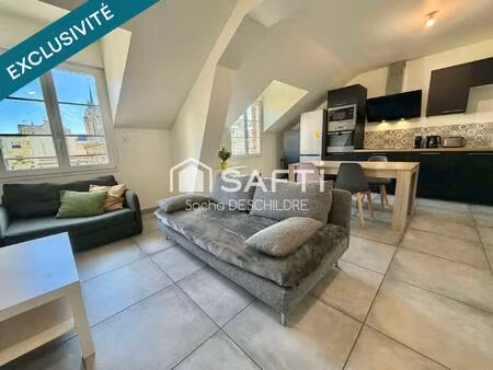 t3 rénové hyper centre reims proche forum