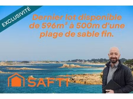 terrain construcible à moins de 500m de la plage