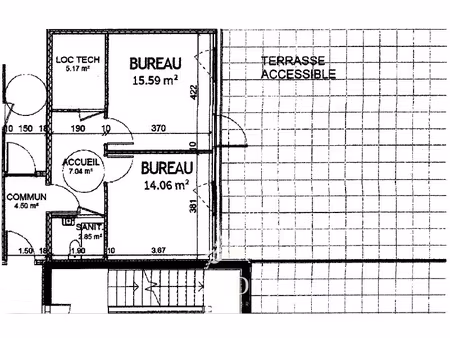 alouer 49 m2 secteur zenith