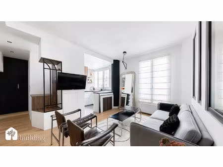 courbevoie bruyères - appartement 2 pièces de 40.24 m² refait à neuf par une architecte