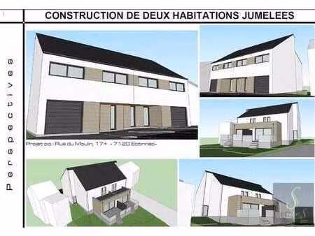 deux maisons neuves 3 facades a vendre a estinnes