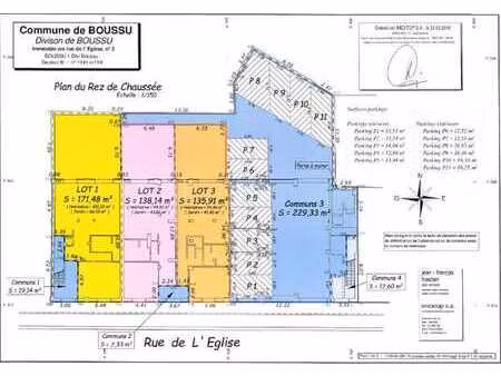 emplacement de parking ouvert - boussu  rue de l'eglise 8