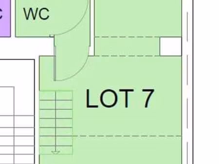 studio de +/- 31m² avec mezzanine  quartier des étangs noirs