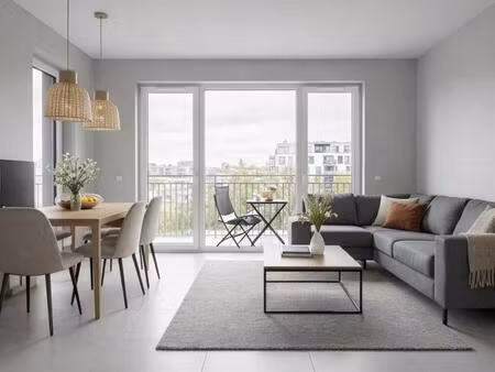 superbe 3 pieces en etage eleve avec balcon et parking