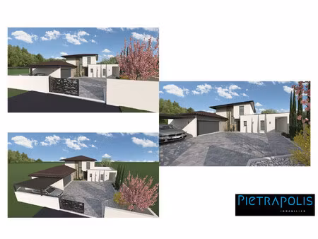 magnifique terrain plat de 821m2 viabilisé au centre de genas !