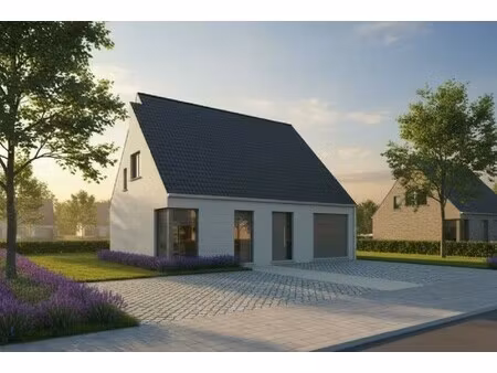 nieuw te bouwen alleenstaande woning te oostkamp.