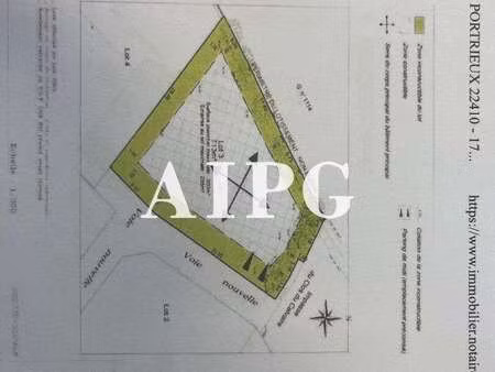 vente terrain à saint-quay-portrieux (22410) : à vendre / 713m² saint-quay-portrieux