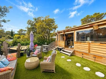 terrain de loisirs 195 m² avec mobil home récent