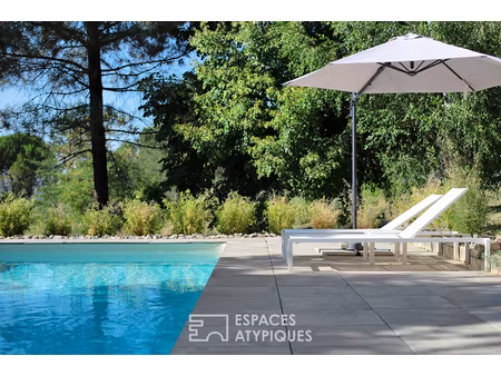 maison avec piscine sur les hauteurs d'albi dans un écrin de verdure