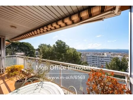 référence : 6569-asa - appartement 4 pièces dernier étage avec terrasse  grand garage stat