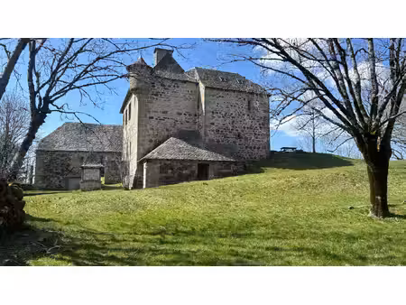 manoir du xive siècle : un balcon sur l'aubrac et les monts du cantal